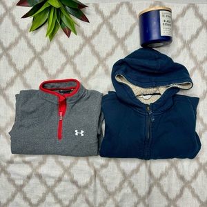 2 boys jacket sweatshirts medium